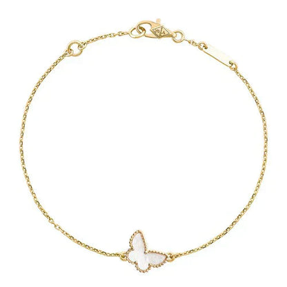 [Vintora]BRACELET PAPILLON EN NACRE NOIRE