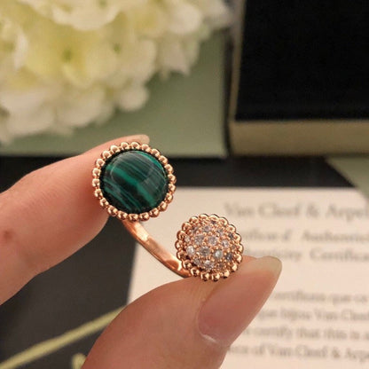 [Vintora]PERLEE COULEURS DIAMOND ROSE GOLD BETWEEN THE FINGER RING