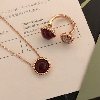 [Vintora]PERLEE COULEURS DIAMOND ROSE GOLD BETWEEN THE FINGER RING
