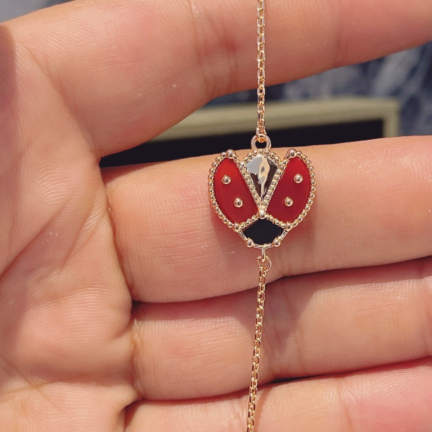 [Vintora]BRACELET LUCKY SPRING 1 MOTIF OR ROSE