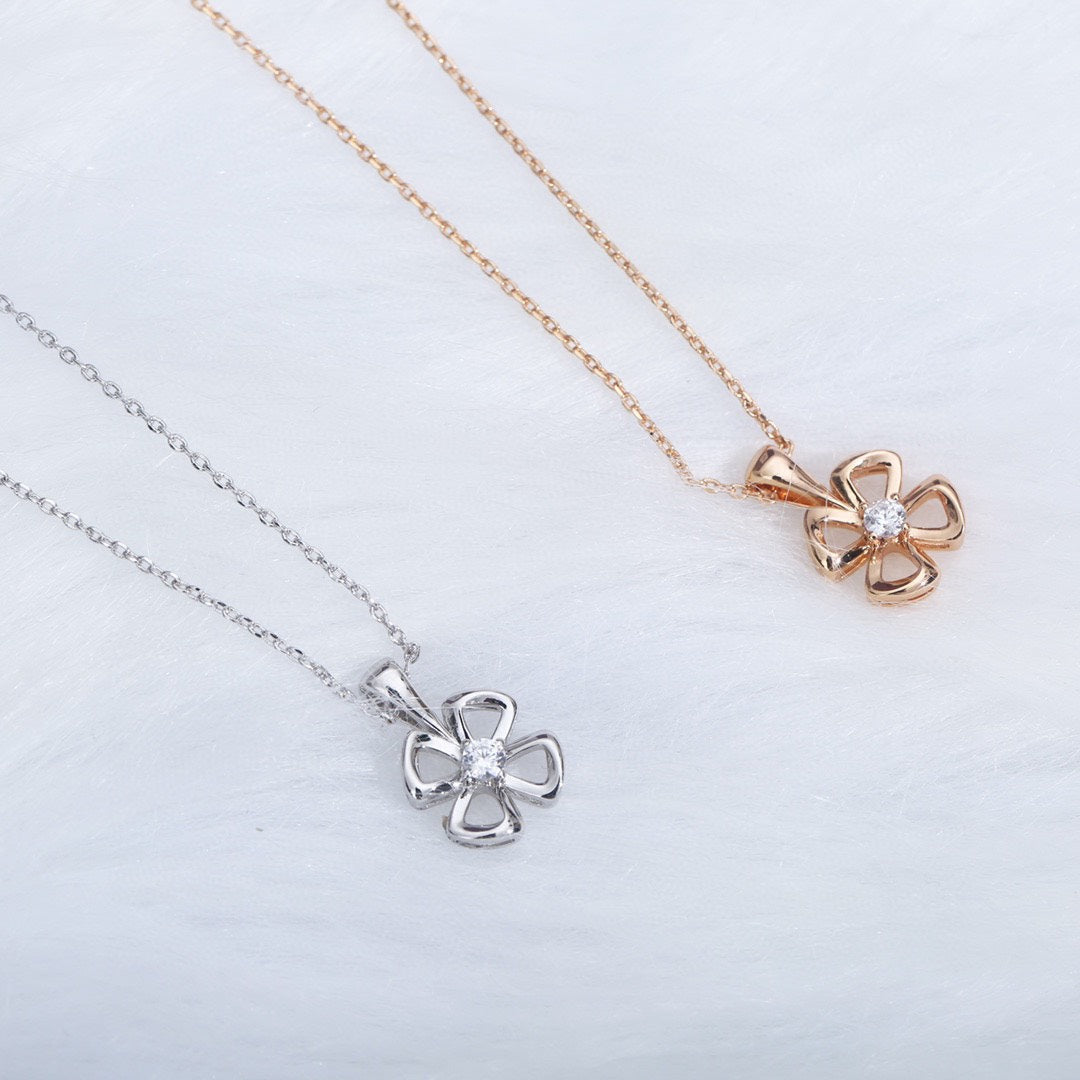 [Vintora]FIOREVER NECKLACE DIAMOND CENTER