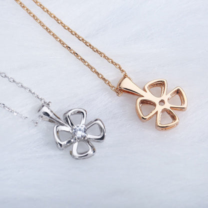 [Vintora]FIOREVER NECKLACE DIAMOND CENTER