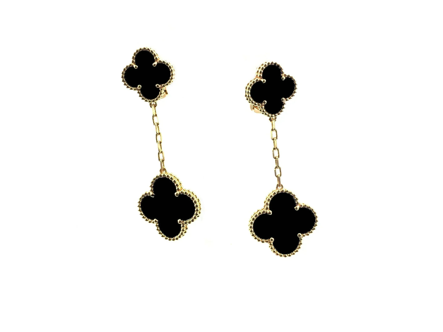 [Vintora]CLOVER 2 MOTIFS  EARRINGS (MULTIPLE CHOICESC